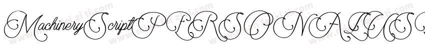 MachineryScriptPERSONALUSE Regular字体转换